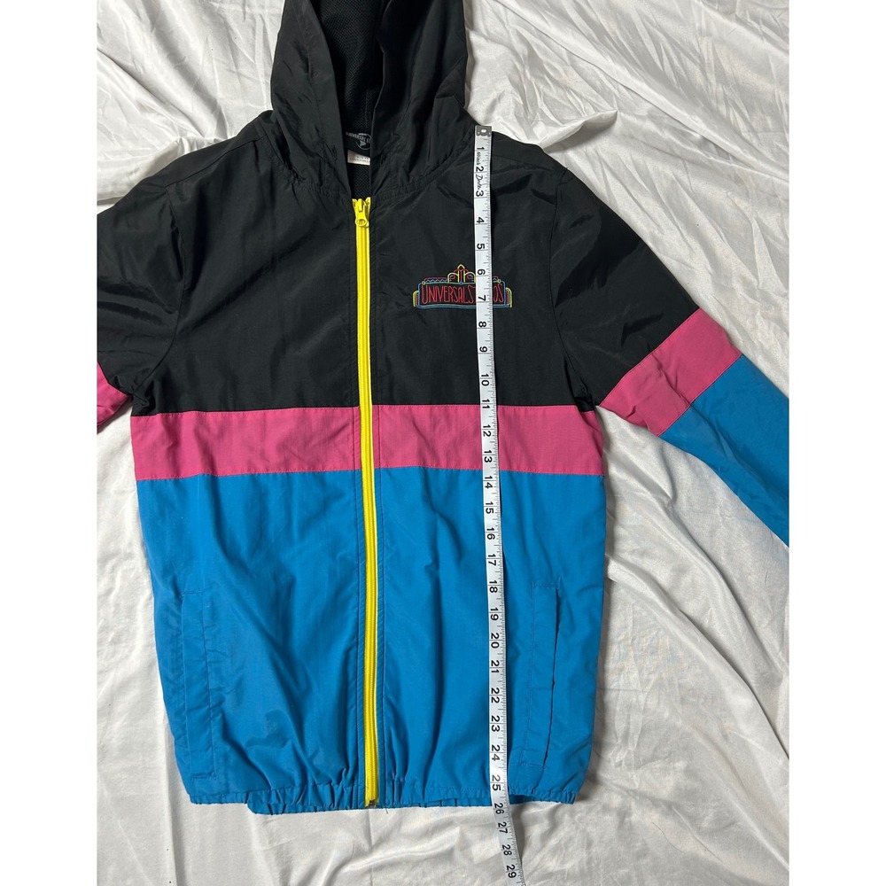 Universal Studios Windbreaker Jacket XS Retro Col… - image 15